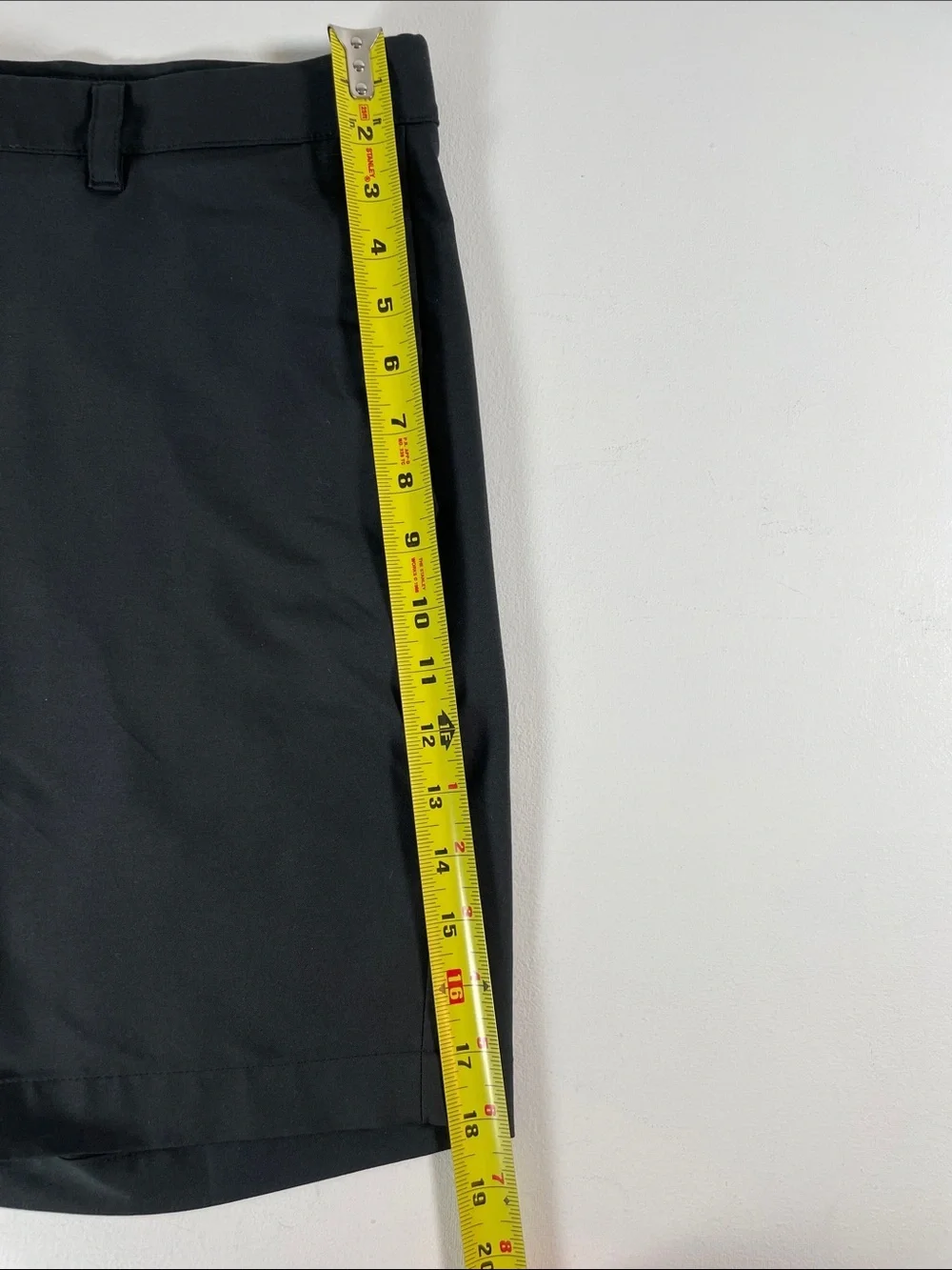 PGA Tour Black Flat Front Men’s Golf Shorts With Active Waistband Size 34